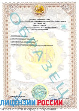 Образец сертификата соответствия (приложение) Беслан Сертификат ISO 14001